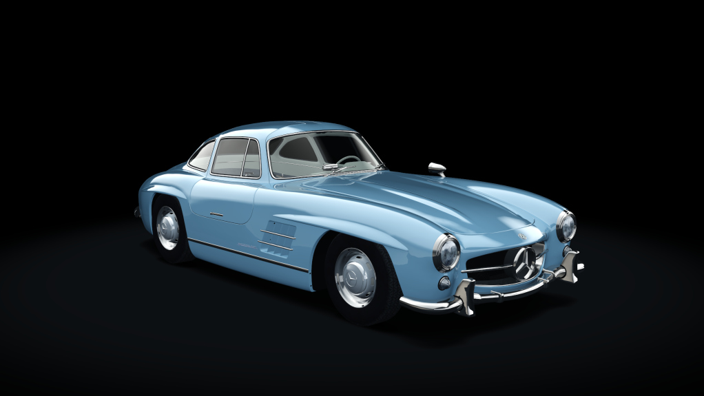 Mercedes-Benz 300SL, skin 09_bluegrey_elfenbein