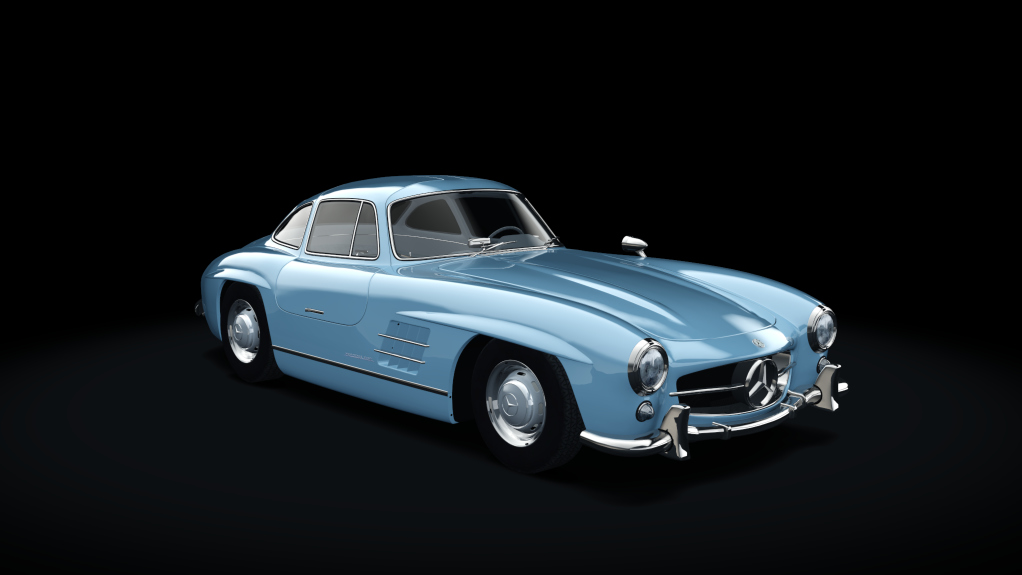 Mercedes-Benz 300SL, skin 09_bluegrey_grey