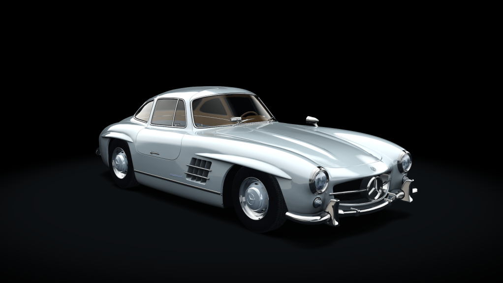 Mercedes-Benz 300SL, skin 10_white_goldbrown