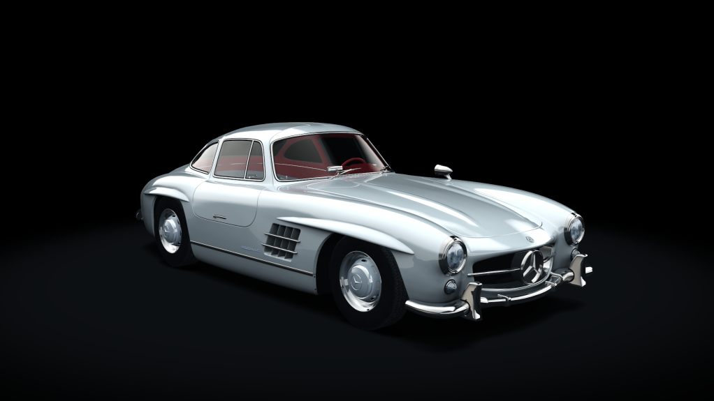 Mercedes-Benz 300SL, skin 10_white_red