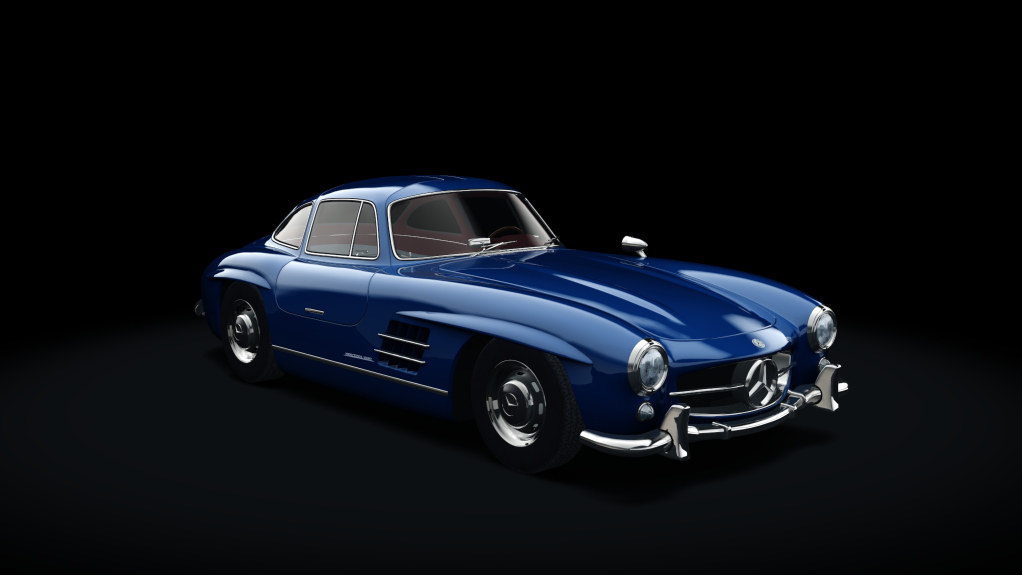 Mercedes-Benz 300SL, skin 11_blue_classic_II_darkred