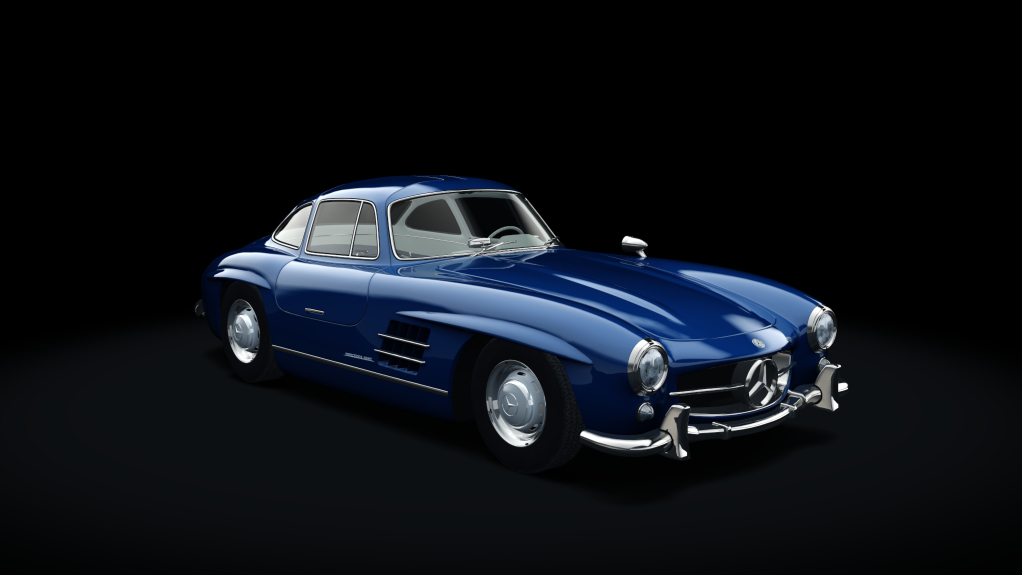 Mercedes-Benz 300SL, skin 11_blue_classic_II_elfenbein