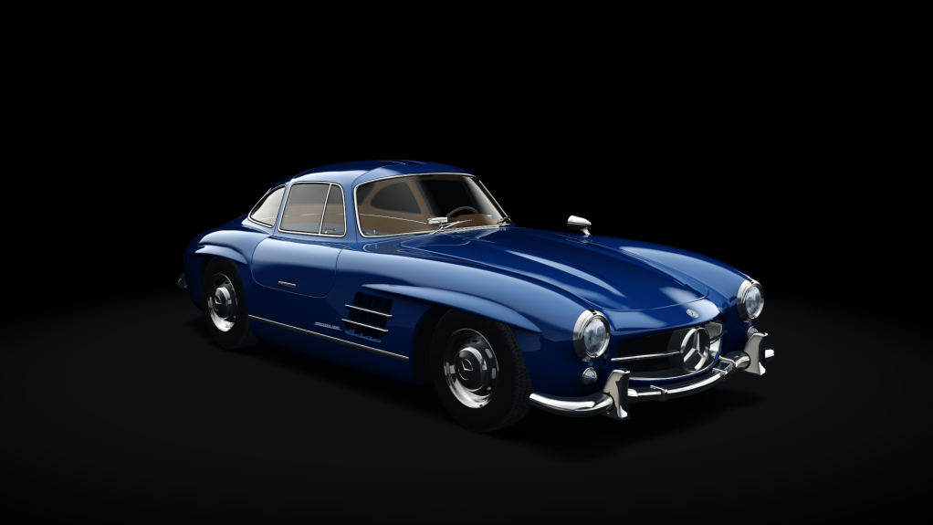 Mercedes-Benz 300SL, skin 11_blue_classic_II_goldbrown