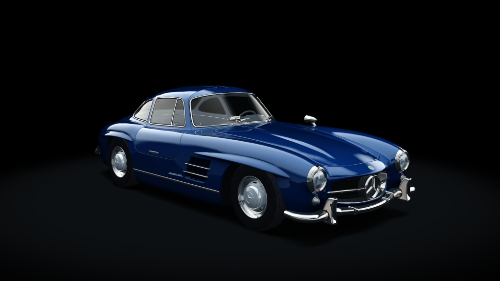 Mercedes-Benz 300SL, skin 11_blue_classic_II_grey