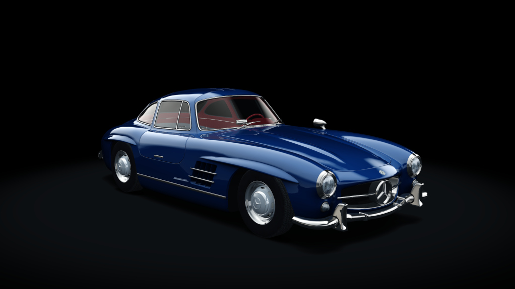 Mercedes-Benz 300SL, skin 11_blue_classic_II_red