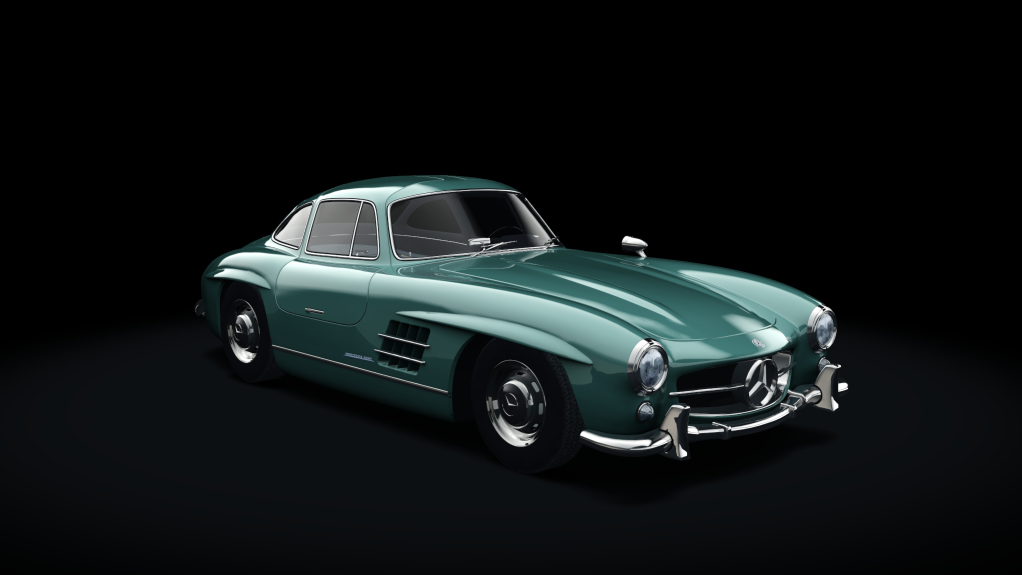 Mercedes-Benz 300SL, skin 12_green_classic_II_black