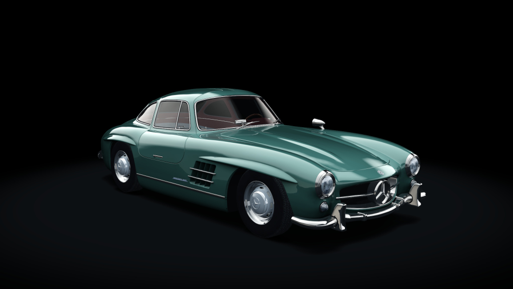 Mercedes-Benz 300SL, skin 12_green_classic_II_darkred