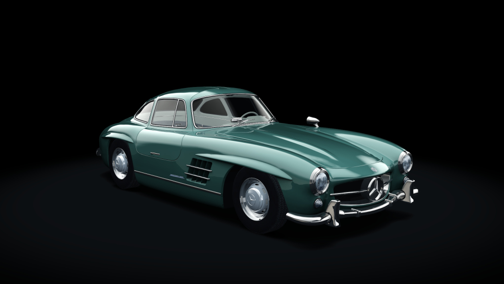 Mercedes-Benz 300SL, skin 12_green_classic_II_elfenbein