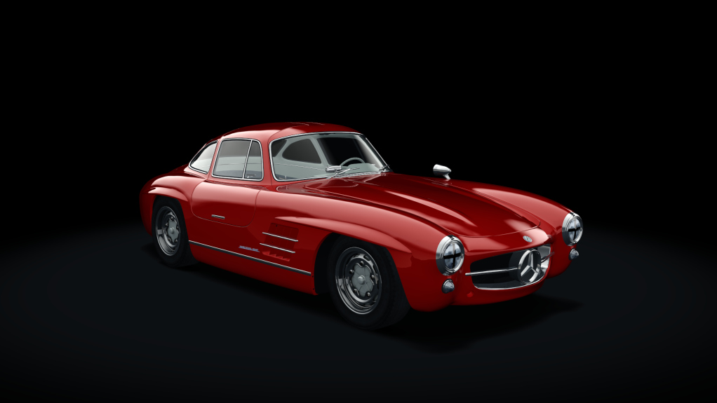 Mercedes-Benz 300SL Race, skin 01_red_elfenbein