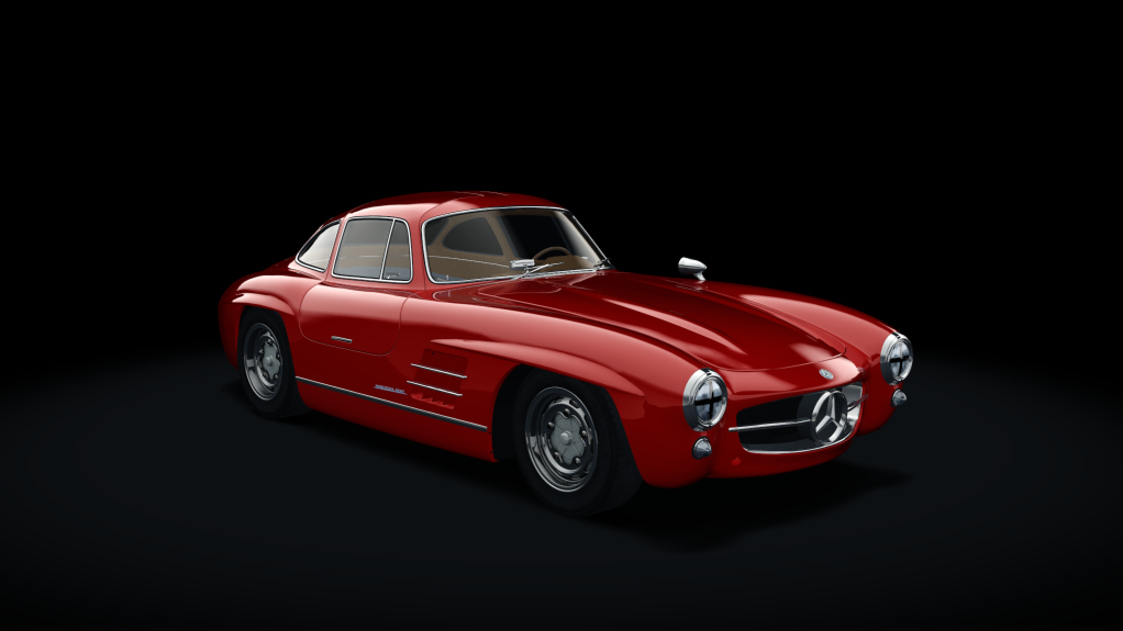 Mercedes-Benz 300SL Race, skin 01_red_goldbrown