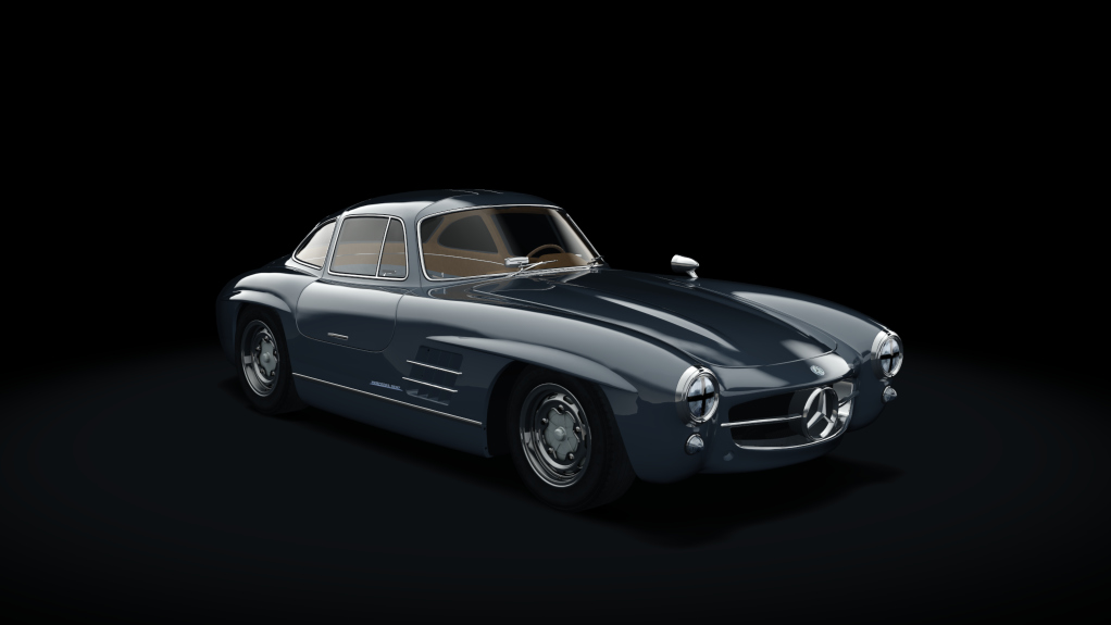 Mercedes-Benz 300SL Race, skin 02_graphitgrey_goldbrown