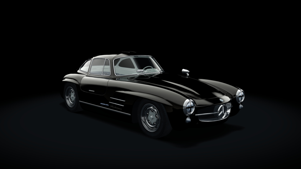 Mercedes-Benz 300SL Race, skin 03_black_elfenbein