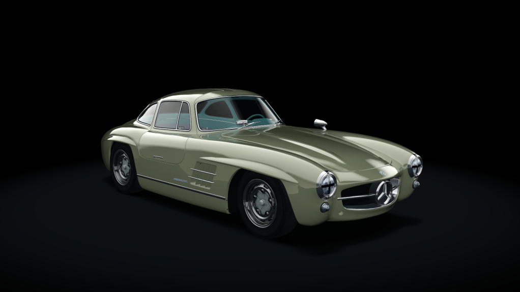 Mercedes-Benz 300SL Race, skin 04_light_gold_petrol