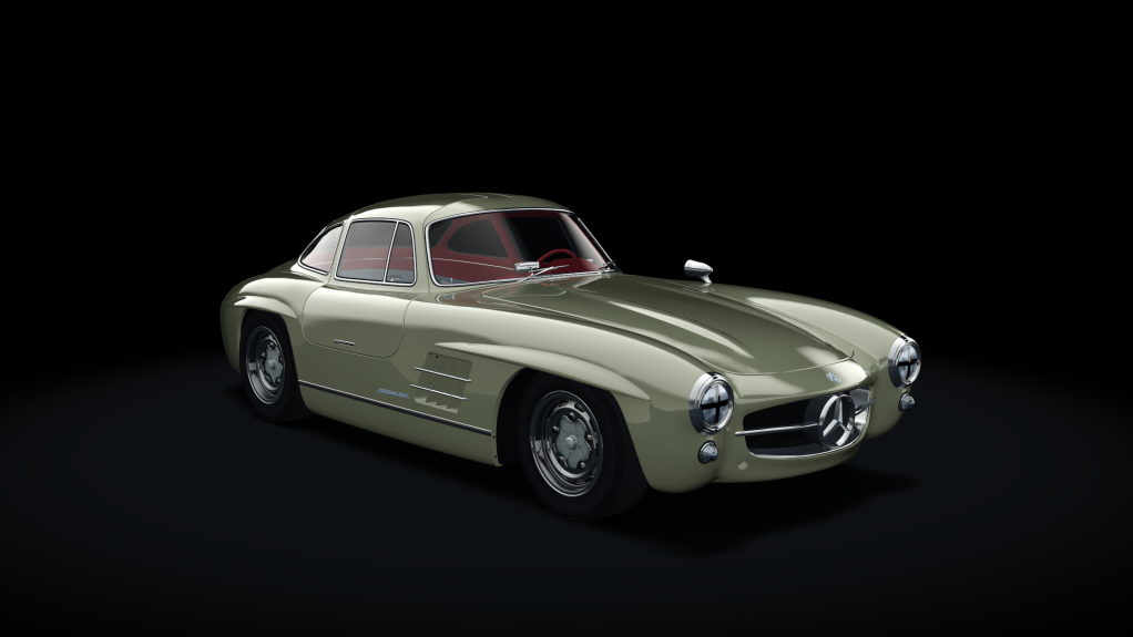 Mercedes-Benz 300SL Race, skin 04_light_gold_red