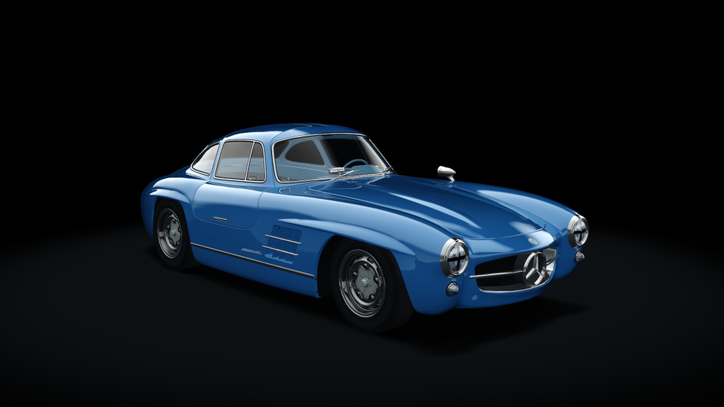 Mercedes-Benz 300SL Race, skin 05_blue_classic_blue