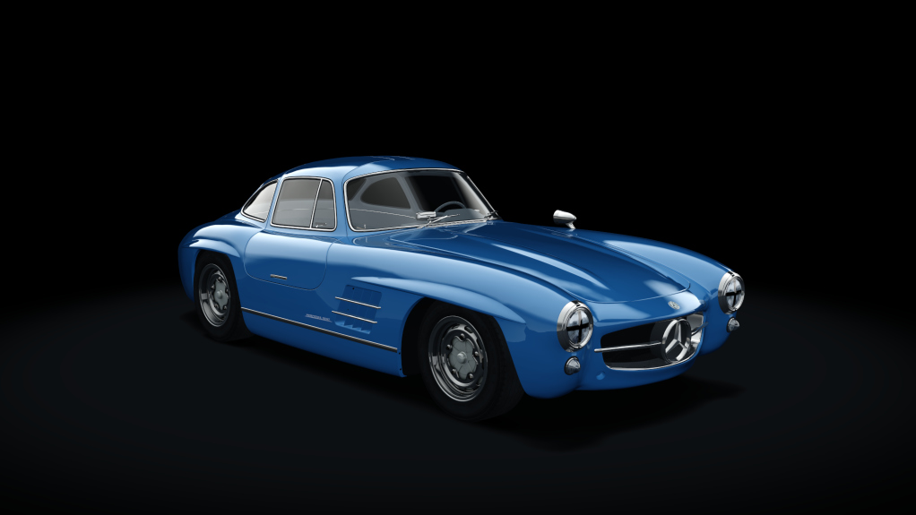 Mercedes-Benz 300SL Race, skin 05_blue_classic_grey