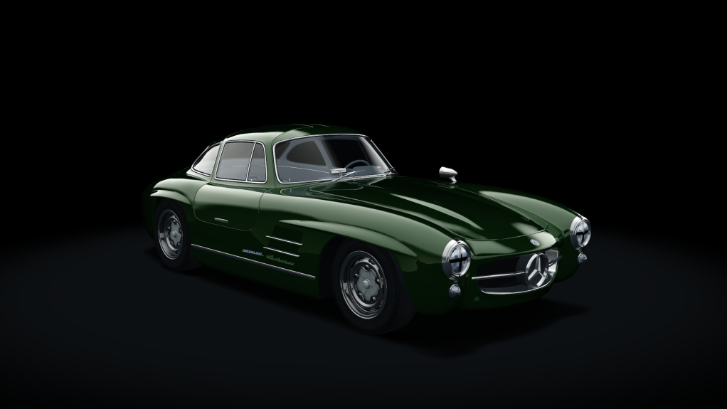 Mercedes-Benz 300SL Race, skin 06_green_classic_grey