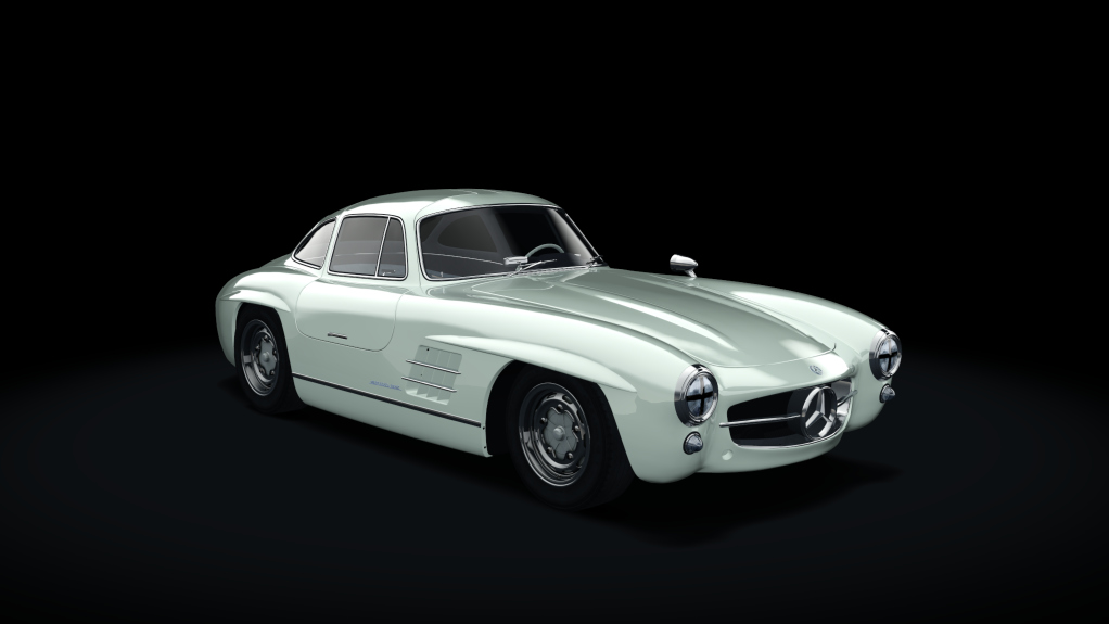 Mercedes-Benz 300SL Race, skin 08_elfenbein_black