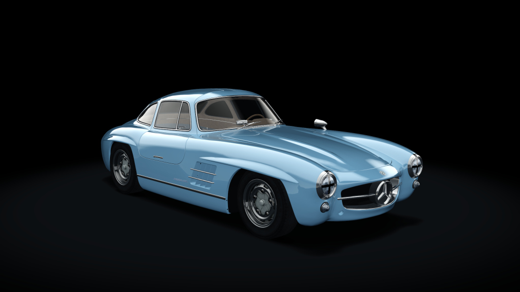 Mercedes-Benz 300SL Race, skin 09_bluegrey_beigelight