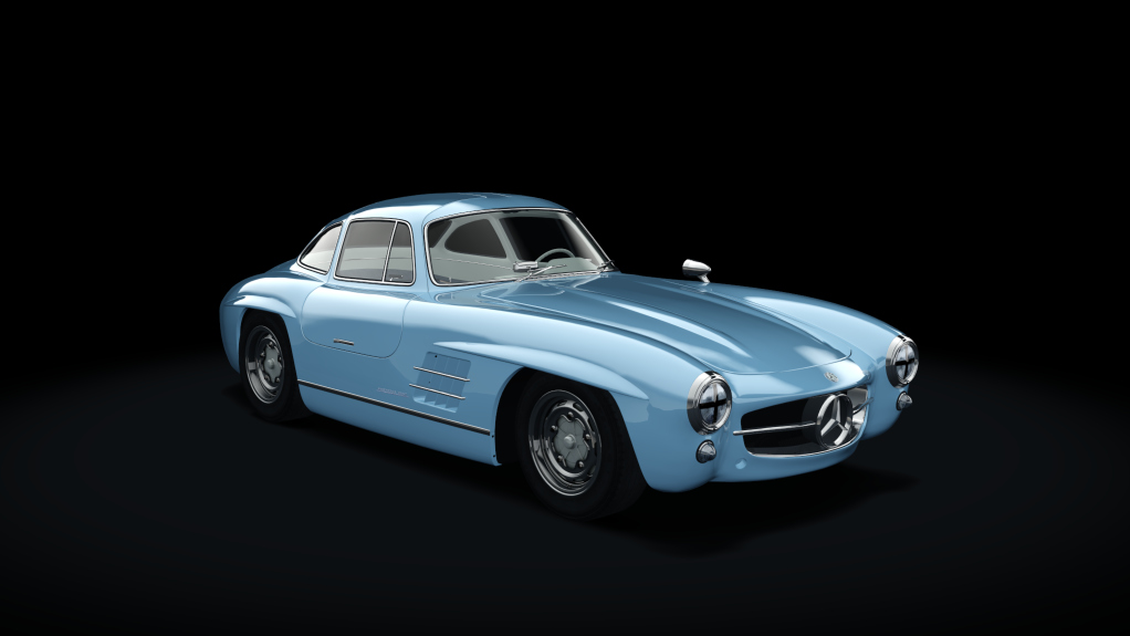 Mercedes-Benz 300SL Race, skin 09_bluegrey_elfenbein