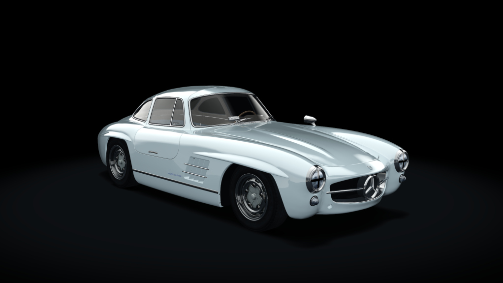 Mercedes-Benz 300SL Race, skin 10_white_beige