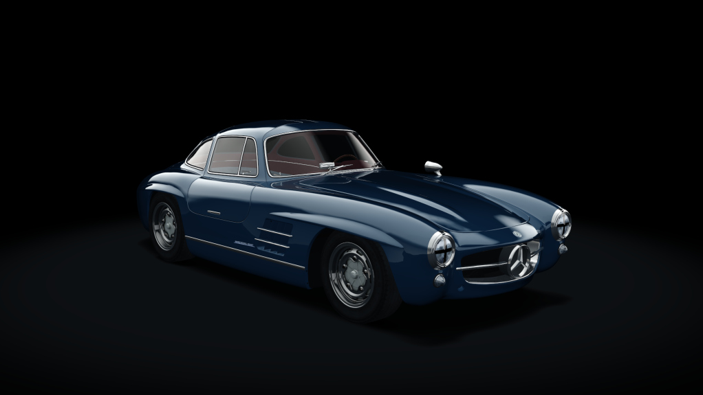 Mercedes-Benz 300SL Race, skin 11_blue_classic_II_darkred