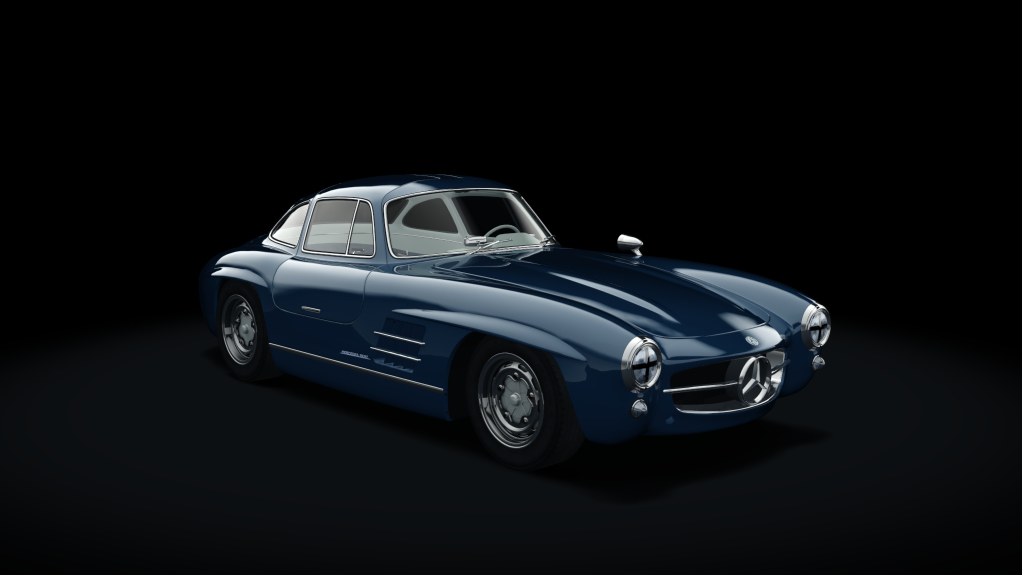 Mercedes-Benz 300SL Race, skin 11_blue_classic_II_elfenbein