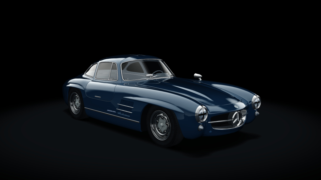 Mercedes-Benz 300SL Race, skin 11_blue_classic_II_grey