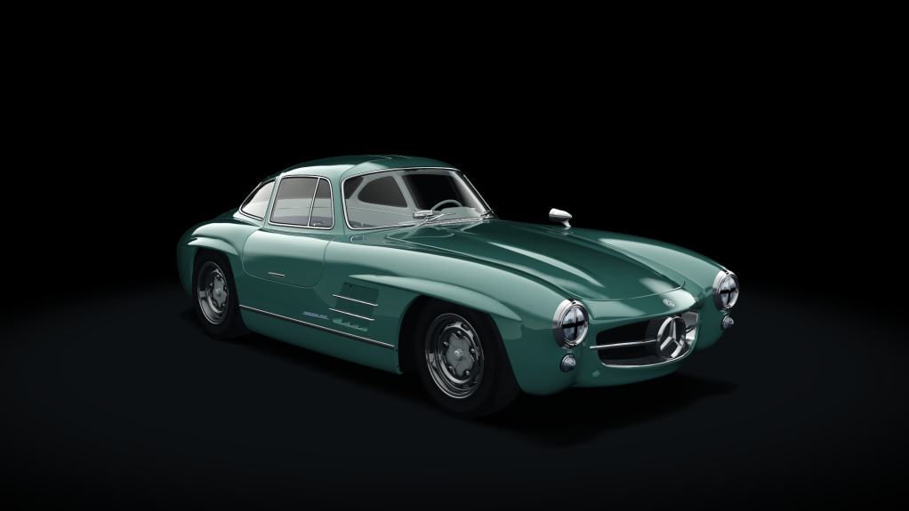 Mercedes-Benz 300SL Race, skin 12_green_classic_II_elfenbein