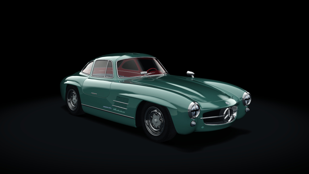 Mercedes-Benz 300SL Race, skin 12_green_classic_II_red