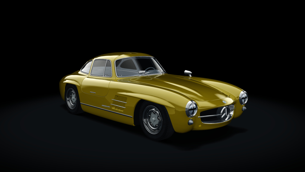 Mercedes-Benz 300SL Race, skin 13_yellow_classic_II_grey