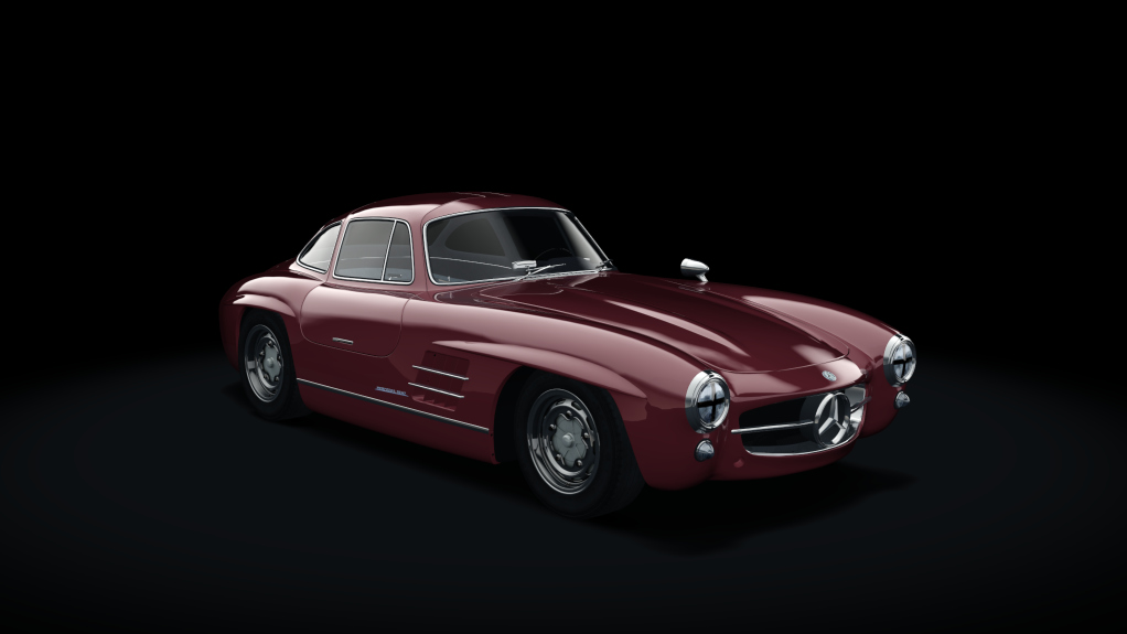 Mercedes-Benz 300SL Race, skin 14_strawberry_black