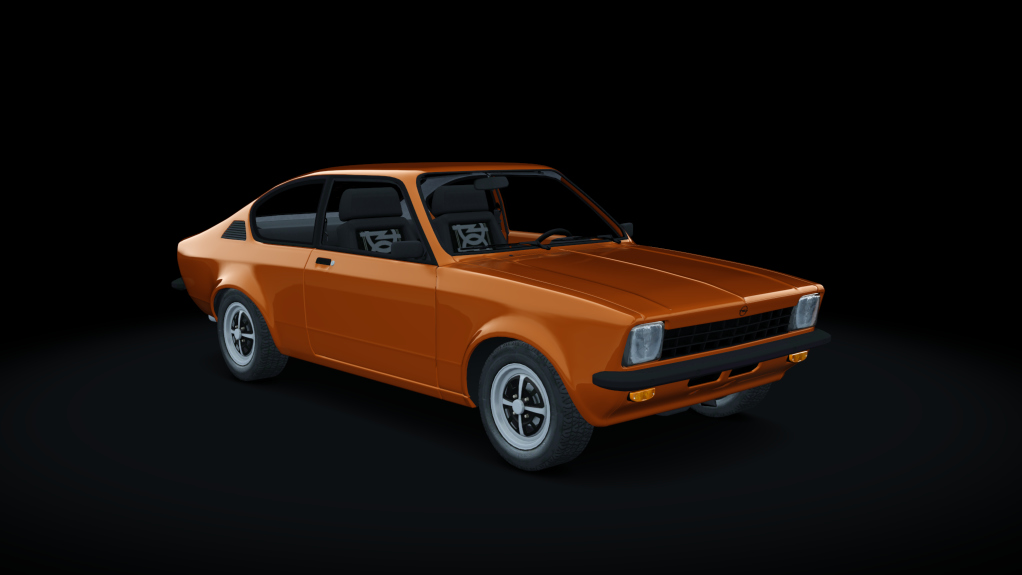 Opel Kadett, skin Mandarinrot