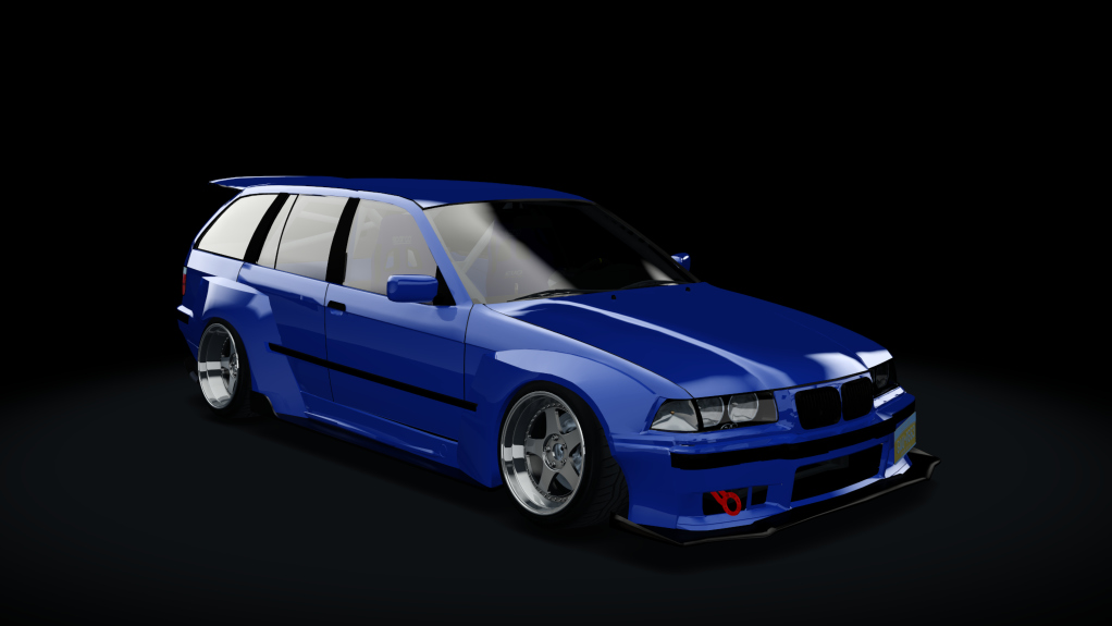 BMW E36 325i Touring Pandem, skin Blue