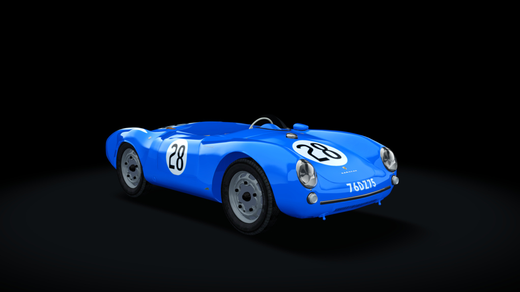 Porsche 550/1500 RS Spyder, skin No12_Le_Mans_Claude_Storez_1956