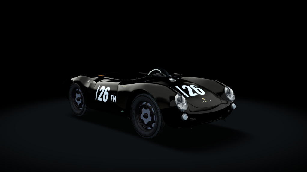 Porsche 550 RS Spyder Hillclimb, skin No14_SCCA_Black_1957