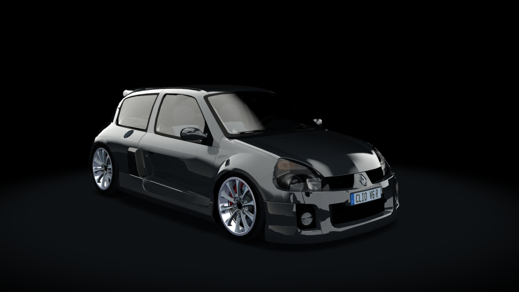 Renault Clio V6 tuned, skin Anthracite