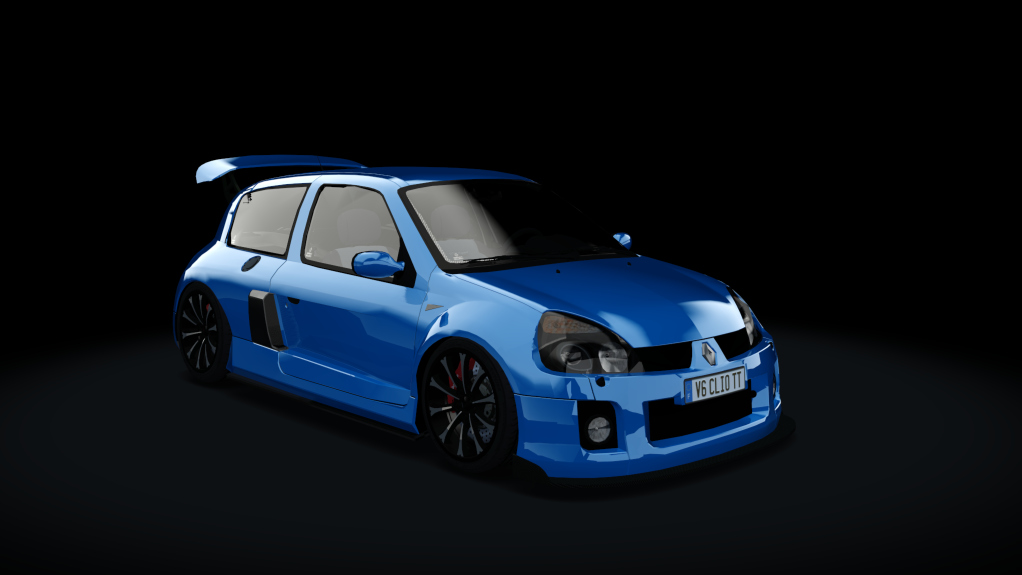 Renault Clio V6 Turbo, skin Azur