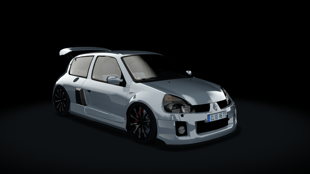 Renault Clio V6 Turbo, skin Metal_Gris