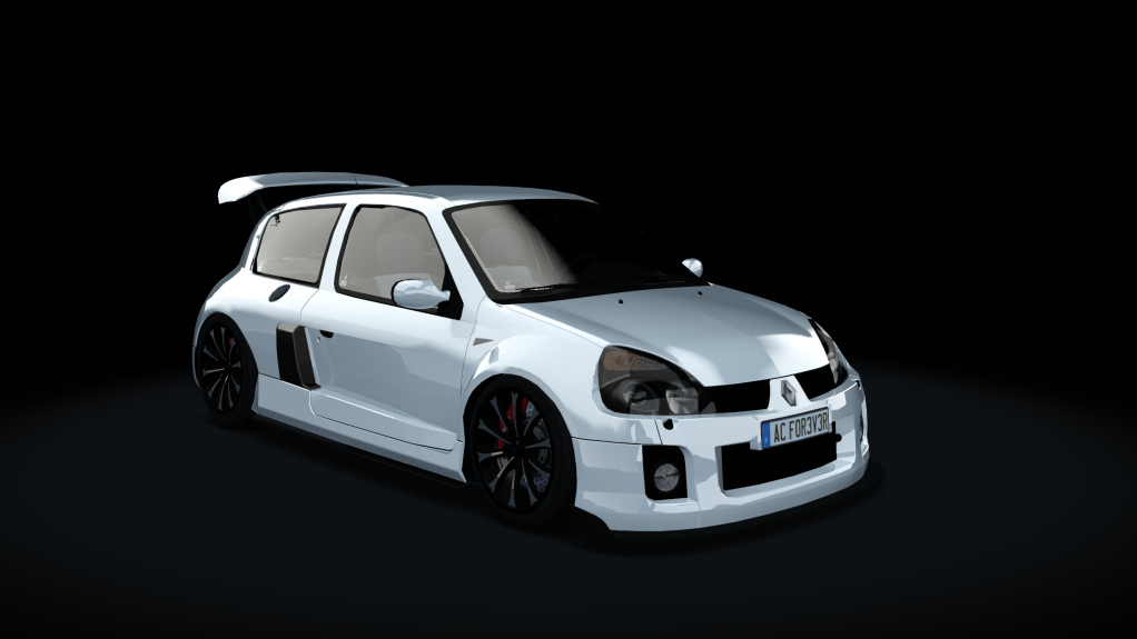 Renault Clio V6 Turbo, skin White