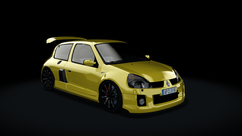 Renault Clio V6 Turbo, skin Yellow