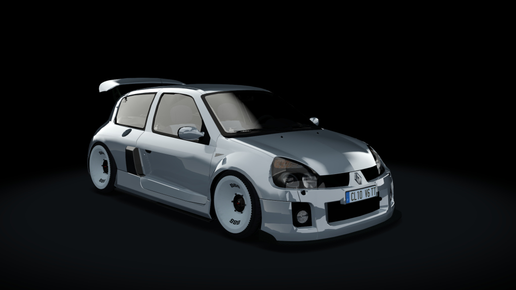 Renault Clio V6 Turbo S1, skin Metal_Gris