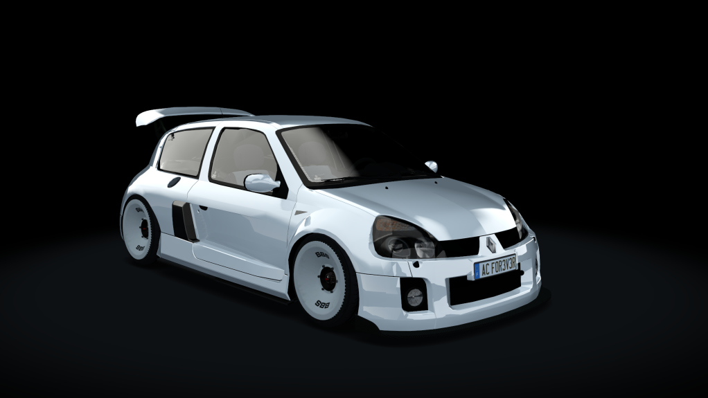 Renault Clio V6 Turbo S1, skin White