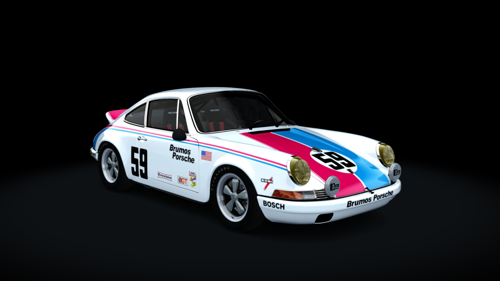 TCL Porsche 911RS 2.7, skin 59_Brumos_Porsche
