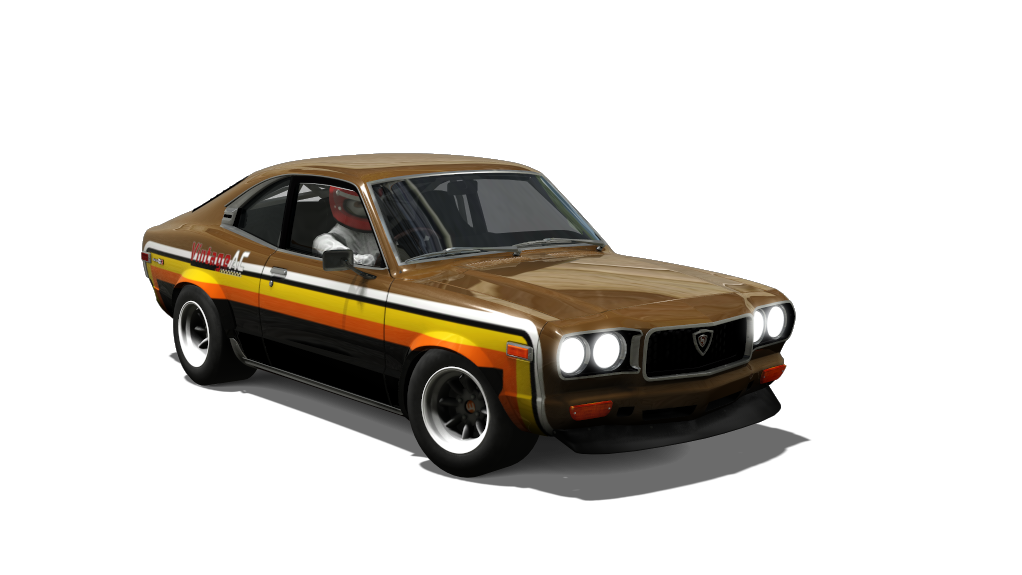 TCL Mazda RX-3 GT, skin brown