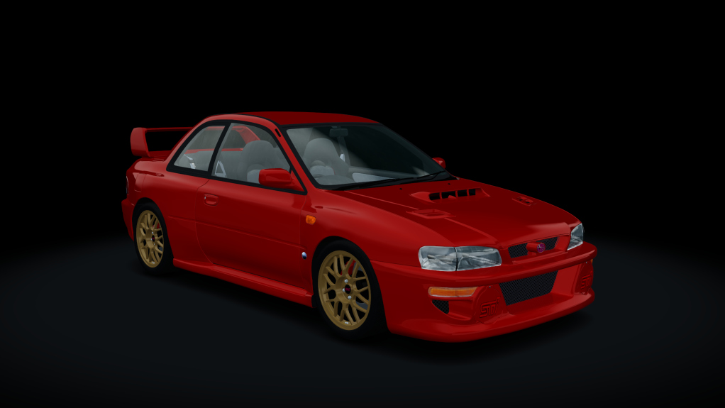 Subaru Impreza 22B STi, skin red