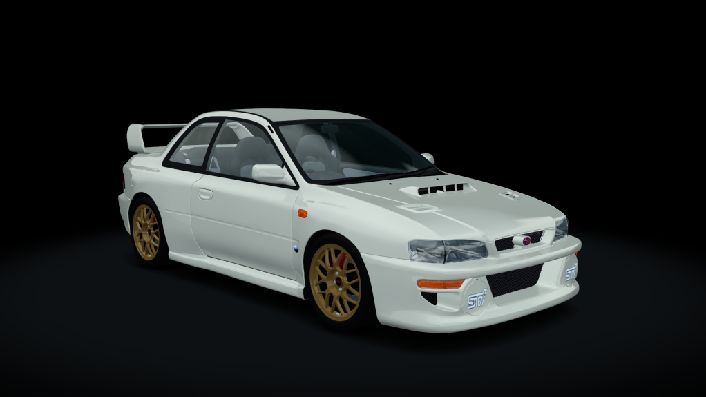 Subaru Impreza 22B STi, skin white