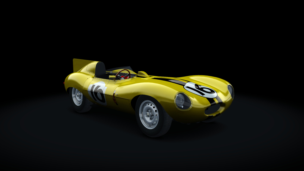Jaguar'D'Type 1955, skin Alfonso_Mena_16