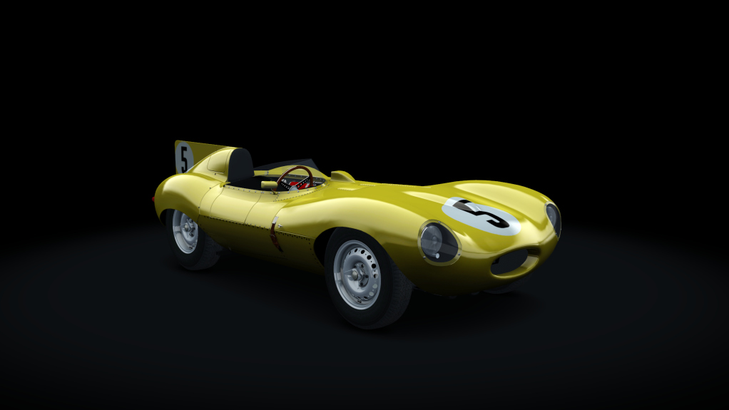 Jaguar'D'Type 1955, skin Equipe_Nationale_ Belge_05