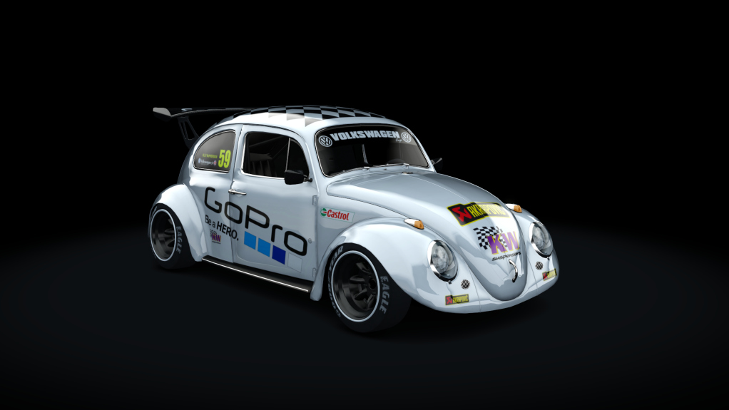 Volkswagen Beetle 3.0, skin gopro